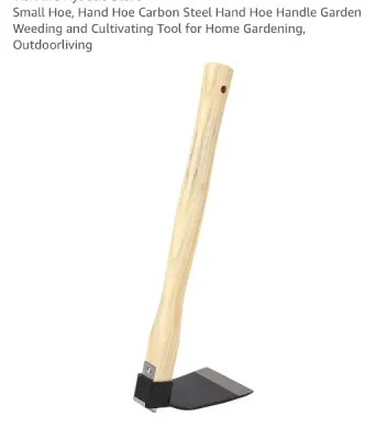 Small Carbon Hand Hoe for Gardening and Landscaping